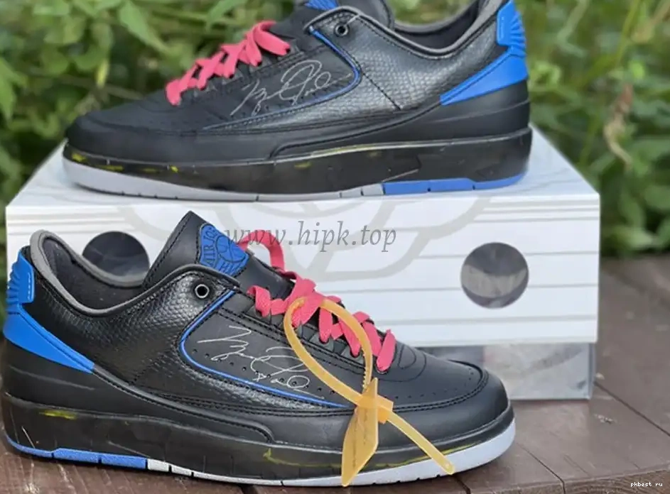 to blue Jordan ready PK OFF-WHITE Low ship God Air 2 x materials retail 0503